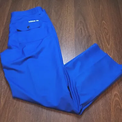 Adidas Men’s 34x31 Royal Blue Climalite Golf Pants Straight Leg Pleated • $24.99