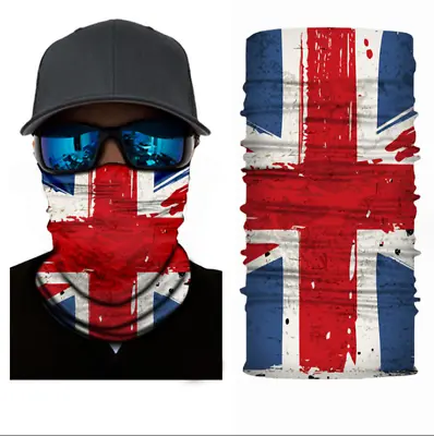 Union Jack Polyester Snood Scooter Ska Scarf Flag English Skinhead FREE P&P • £5