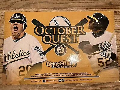 Oakland A’s 2013 SGA Playoffs October Quest Cheer Card Poster Cespedes Donaldson • $8.99