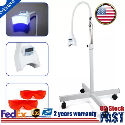 $98.80 • Buy Dental LED Teeth Whitening Lamp Mobile Light Tooth Bleaching Machine W/ 2 Goggle