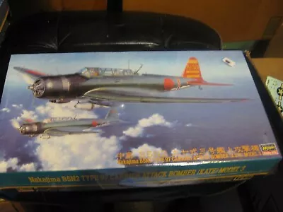 Nakajima B5N1 Type 97 Carrier Attack Bomber (Kate) Model 3 In 1/48 Hasegawa-2003 • $69.99