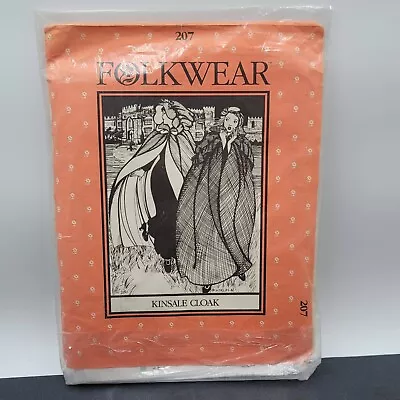 Vintage Folkwear Cape KINSALE CLOAK Mens Womens Sewing Pattern 207 UNCUT • $16
