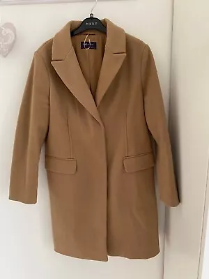 M&S Camel / Sand Coloured Coat Size 12 VGC • £9.99