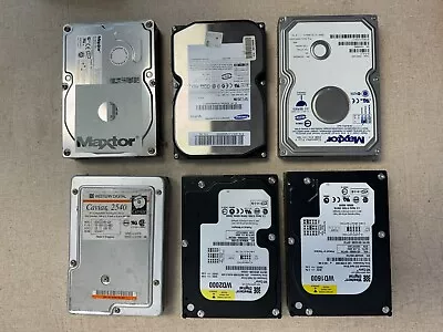 Lot (6) IDE Hard Drives WD 2540/1200/2000 Maxtor DiamondMax Plus Samsung SP1203N • $120