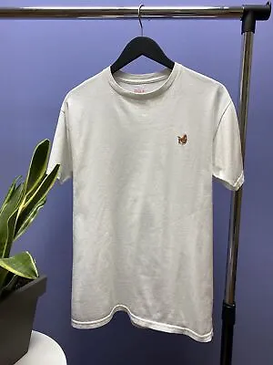 Golf Wang Small Embroidered Cat T Shirt Odd Future Size M White Crewneck Rap Tee • £70.25