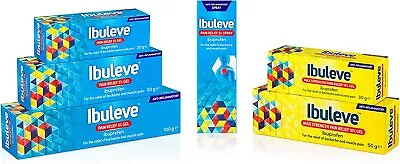 £9.99 • Buy Ibuleve Pain Relief 5%, 10%  Gel And Spray, Anti-Inflammatory Relief For Pain