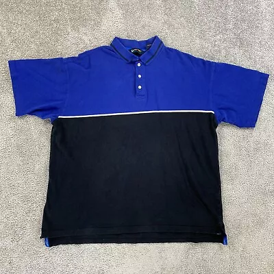 Vintage Eddie Bauer EBTek Mens Polo Golf Shirt Extra Large Colorblock 90's • $29.74