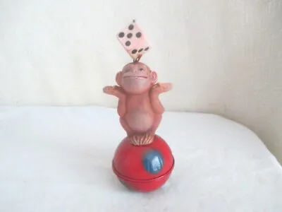 £40.98 • Buy Occupied Japan Toy WIND-UP Celluloid & Tin WIND-UP Monkey On Ball