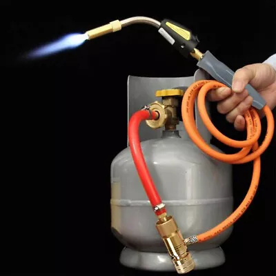 Torch PropanePropane/Mapp Gas Torch With 1.5M Hose For Welding HVAC Brazing BBQ • $37.99