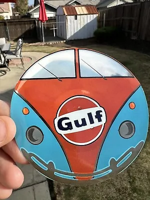 $5 • Buy Gulf Themed! Vw Bug VW Bus VW Split Window Bus Vinyl Sticker!