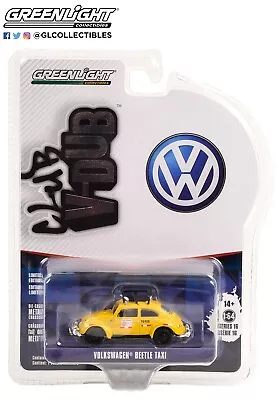 Greenlight 1:64 Club Vdub Series 16 Vw Volkswagen Beetle Yellow Taxi • $12.99