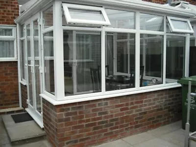 Conservatory - Made To Measure 2mx2m Lean-to Dwarf Wall- White Upvc • £1890