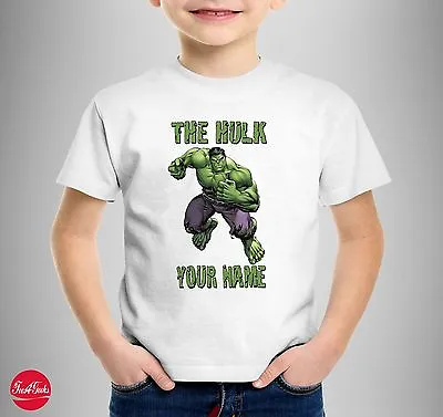 £9.99 • Buy The Hulk  Personalised  T-SHIRT T SHIRT TEE Marvel Comics Kids Birthday Gift 