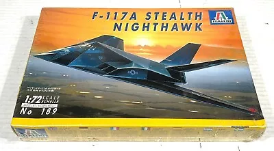 FACTORY SEALED Italeri F-117A Stealth Nighthawk 1:72 Kit #189 • $12.99