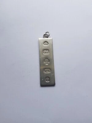 £25.99 • Buy 2000 AHN London Silver Ingot/Pendant 925