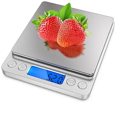 Digital Scale 3000g X 0.1g Jewelry Gold Silver Coin Gram Pocket Size Herb Grain • $8.45