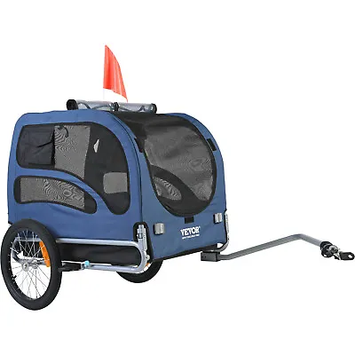 VEVOR Pet Bicycle Trailer Dog Cat Bike Carrier 100 Lb Load Water Resistant Steel • $142.49