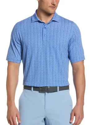 Callaway Men's Allover Tie Dye Foulard Print Golf Polo Blue M • $39.98