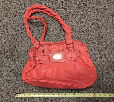 Rosetti Red Satchel Purse Hobo Bag Faux Leather Handbag  • $11.99