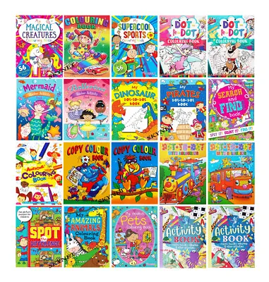 £2.89 • Buy Kids Children Colouring Books Sticker Fun Activity Book GIRLS & BOYS LEARNING 3+