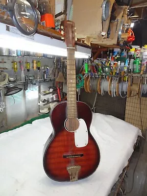Vintage KINGSTON Acoustic Parlor Guitar Made In Japan NEEDS REPAIR • $99.99