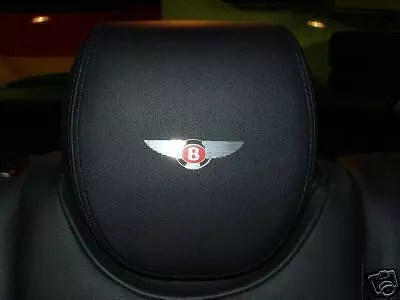 4  BENTLEY Red Label Headrest Badge Continental GT • $26.38