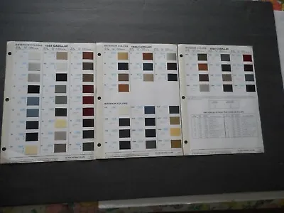 Vintage 1984 Cadillac Dupont Paint Color Charts. VG Clean Cond. • $5.99