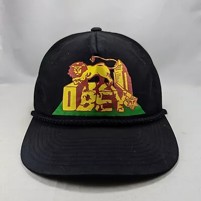 Obey X Bad Brains Conquering Lion Nylon Snapback Hat Cap • $49.99