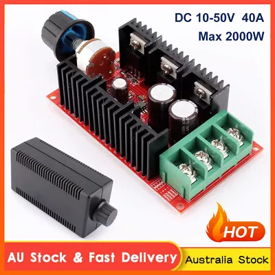 DC Governor 10-50V 40A Motor Speed Control PWM HHO Controller 12V 24V 48V 2000W • $15.96