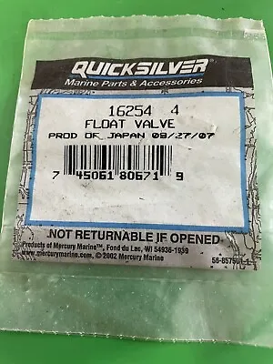 16254 Fits Mercury Mariner 4-5 HP 2-Stroke Outboard Carb Float Valve • $14.99