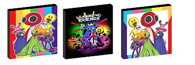 Rainbow Friends Set Of 3 Wall Art Plaques/canvas Pictures • £9.97