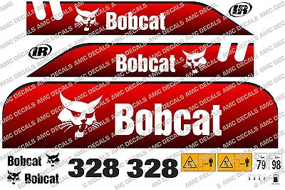 Bobcat 328d Mini Digger Decal Sticker Set • $87.35