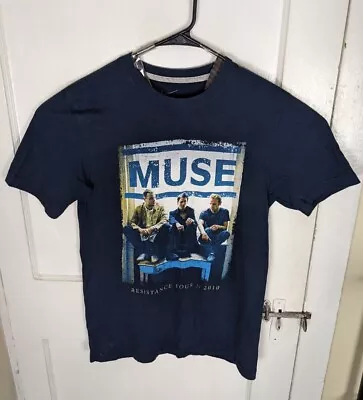 RARE 2010 Muse Resistance Tour Dates 2-Sided Band Shirt Promo Alt. Rock Men M  • $51