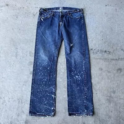 PRPS Men's W36 L35 Blue The Original 100% Cotton Made In Japan Distressed Jeans • $40.45