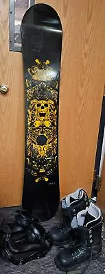 Ride Fleetwood 165 Snowboard With Burton Tribute Boots And K2 Bindings !  C2 • $119