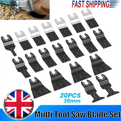20x Oscillating Multi-Tool Saw Blades Set For Dewalt Makita Carbide Blade Metal • £13
