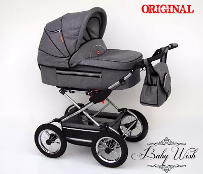 FANARI  Pram Baby Fashion 3in1 CARRYCOT + PUSHCHAIR + CAR SEAT  FREE EXTRAS!  • £469