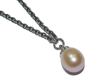 $147.99 • Buy Genuine Trollbeads Silver Rosa Pearl Fantasy Necklace - 00051