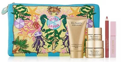 Estee Lauder 6pc Re-Nutriv Skincare Makeup Travel Gift Set Bloomingdale’s 2024 • $26.15