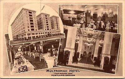 Postcard Multnomah Hotel In Portland Oregon~137219 • $6.50
