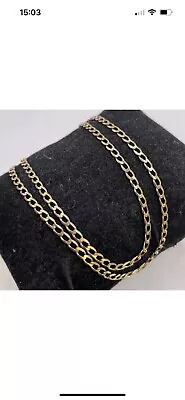 Gold 9K CURB Chain Necklace 2.9gram Hallmark 325 • £100