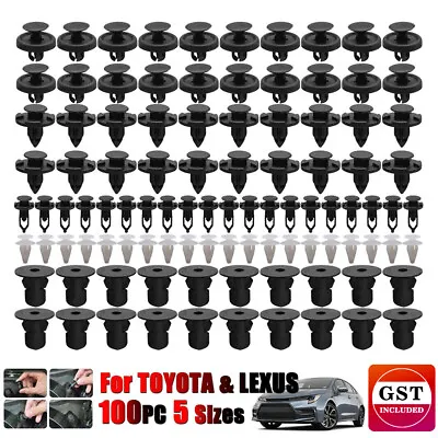 100x Engine Cover Shroud Cowling Guard Fastener Trim Body ClipsFor TOYOTA HILUX • $12.23