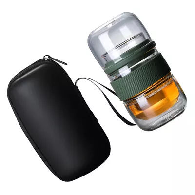 Travel Tea Mug With Infuser Portable Teapot Set Tea Filter Cup • $18.66