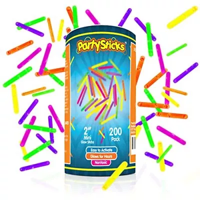 $13.40 • Buy PartySticks 200pk Mini Glow Sticks - 2 Inch Small Glow Sticks Party Favors Gl...
