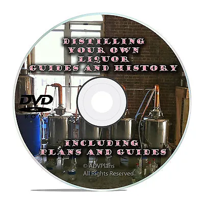 How To Make Alcohol Moonshine Whiskey-Complete Distiller Guides Plans CD DVD V20 • $7.99