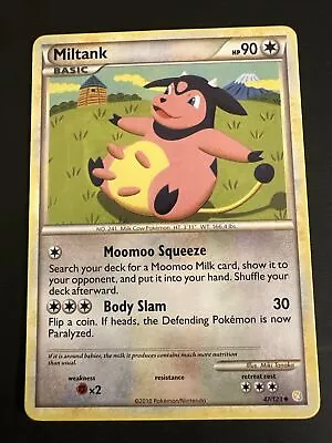 Pokémon TCG Miltank Heartgold & Soulsilver 47/123 Regular Uncommon • $1.90