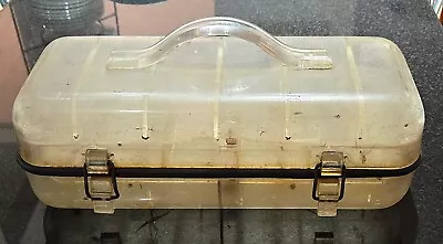 Vintage Lucite Tackle Box - Empty - Clear Plastic • $4.90