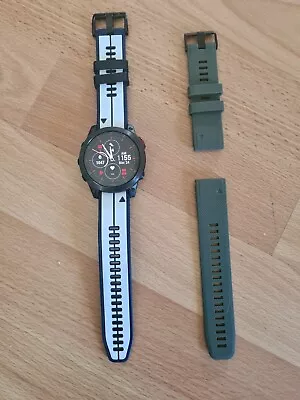 Garmin EPIX (Gen 2) Sapphire Grey Titanium GPS Active Watch With Silicone Bands • $699