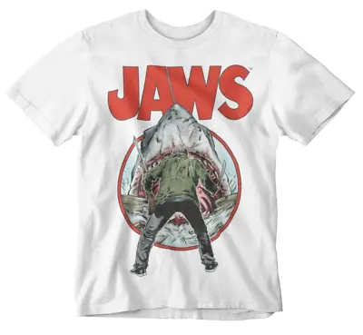 Jaws Movie T-shirt Shark Cult Movie Tee 70s 80s 90s Amity Island Retro Japan  • £5.99