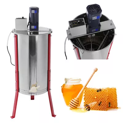 3 Frame Manual Bee Honey Extractor Beekeeping Equipment Stainless Steel • £248.90